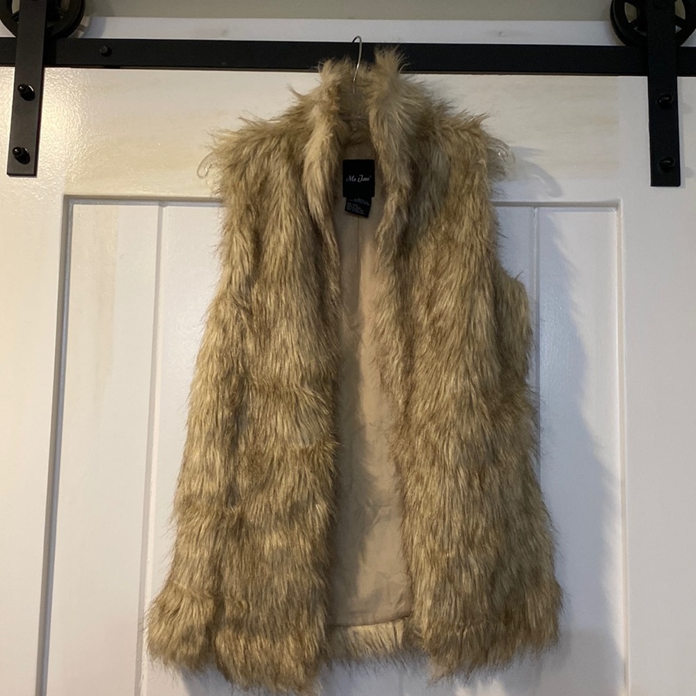 Beige Fur Vest